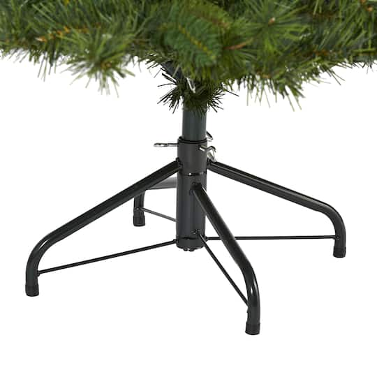 6ft. Pre-Lit Wyoming Mixed Pine Artificial Christmas Tree, Clear LED Lights